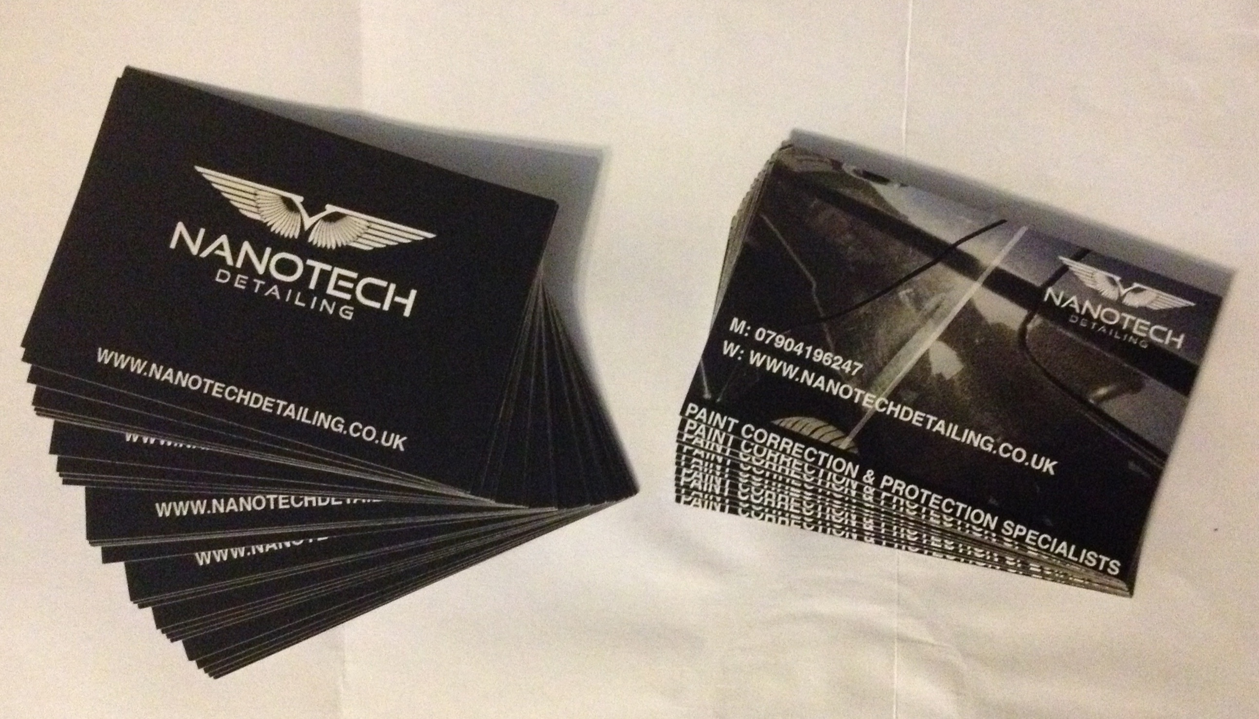 Business Card Design – Nanotech Detailing