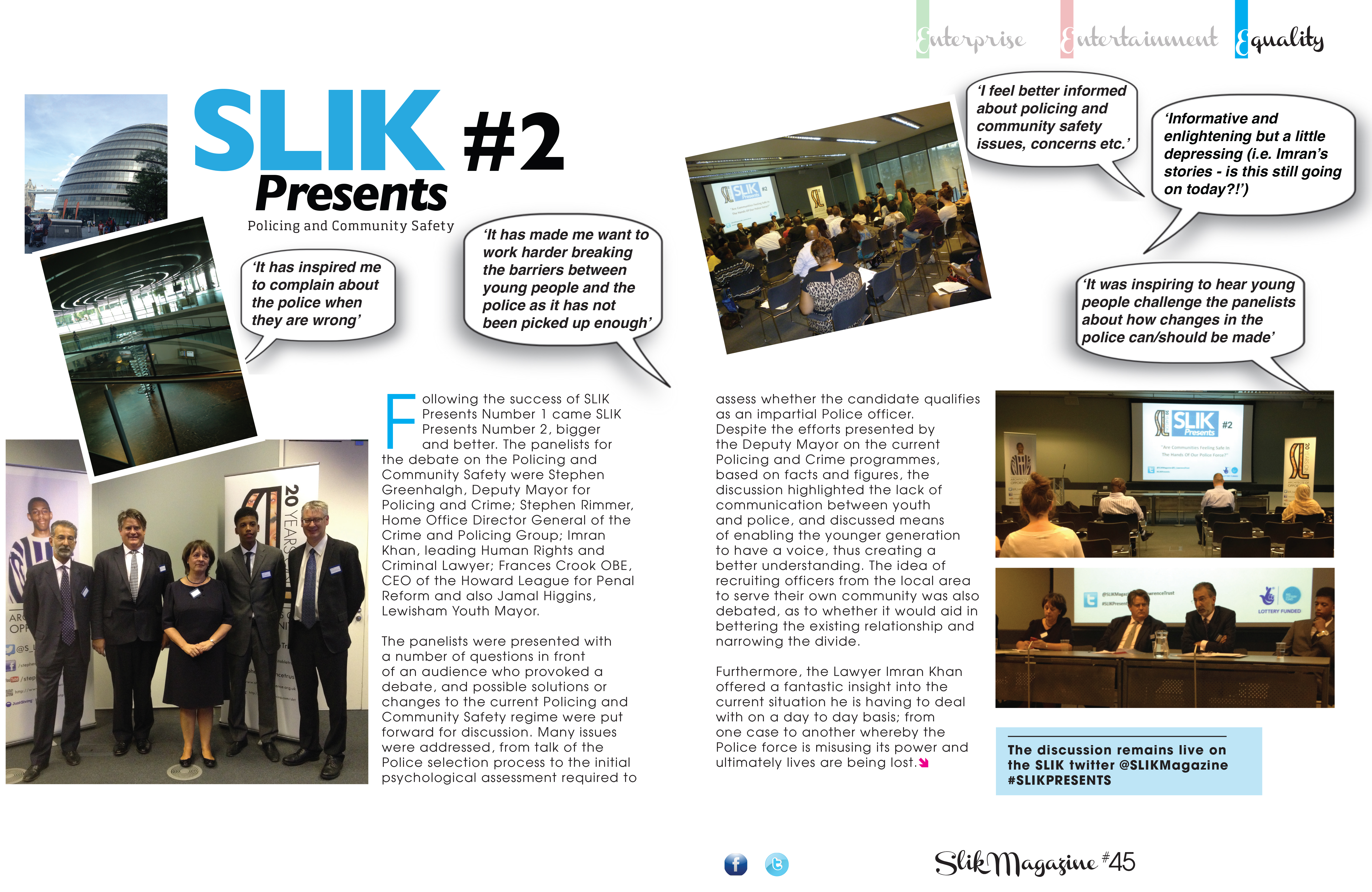 SLIK Magazine: Issue 5 – Stephen Lawrence Instills Knowledge